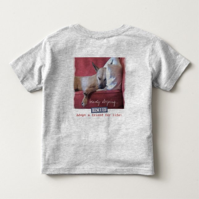 A Beautiful Sleeping Dog Toddler T-Shirt (Back)
