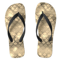 A beautiful spectrum of mermaid colours flip flops