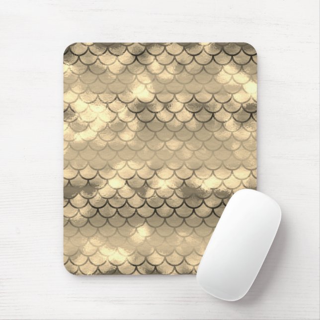 A beautiful spectrum of mermaid colours mouse pad (With Mouse)