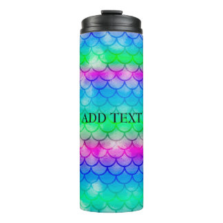 A beautiful spectrum of mermaid colours thermal tu thermal tumbler