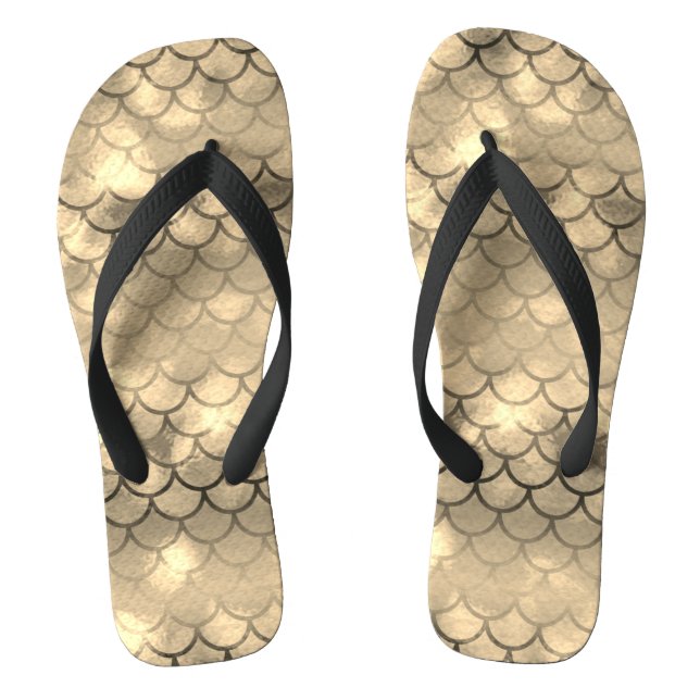 A beautiful spectrum of mermaid colours thongs (Footbed)