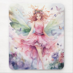 A Beautiful Spring Fairy Mouse Pad