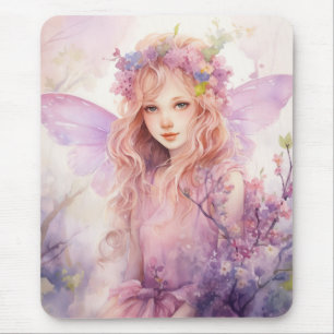 A Beautiful Spring Fairy Mouse Pad