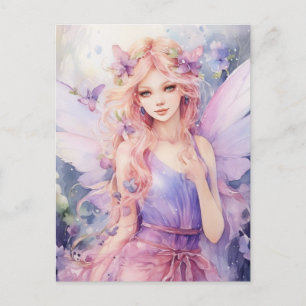 A Beautiful Spring Fairy Postcard