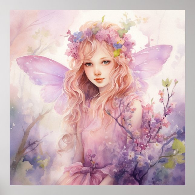 A Beautiful Spring Fairy Poster (Front)