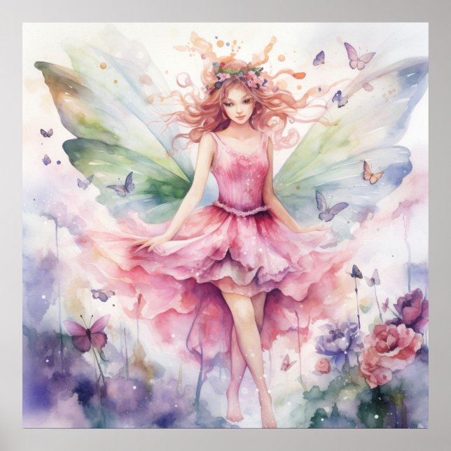 A Beautiful Spring Fairy Poster (Front)