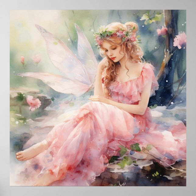 A Beautiful Spring Fairy Poster (Front)