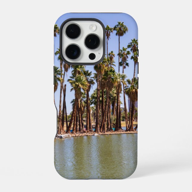 a beautiful spring landscape at Encanto Park iPhone Case (Back)