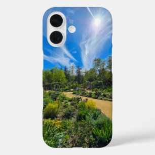 a beautiful spring landscape in the garden iPhone 16 case