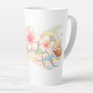 A beautiful summer design inspired by flowers latte mug
