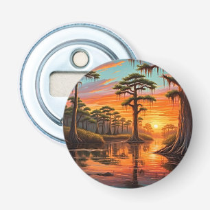 A beautiful sunset down on the Bayou Bottle Opener