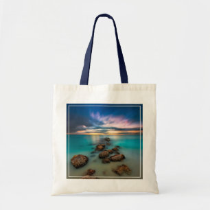 A Beautiful Sunset Over Grace Bay   Turks & Caicos Tote Bag