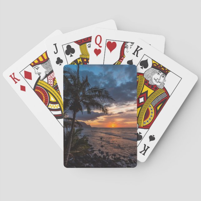 A beautiful sunset playing cards (Back)