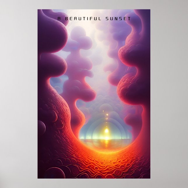 A Beautiful Sunset Poster (Front)