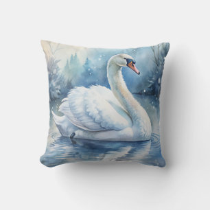 A Beautiful Swan Cushion