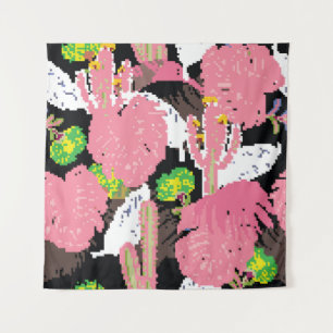 A Beautiful sweet pastel colour tropical night pat Tapestry