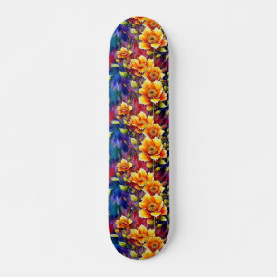 A Beautiful Symphony of Nature Repeating Pattern Skateboard