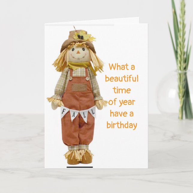 A BEAUTIFUL TIME OF YEAR BIRTHDAY CARD (Front)