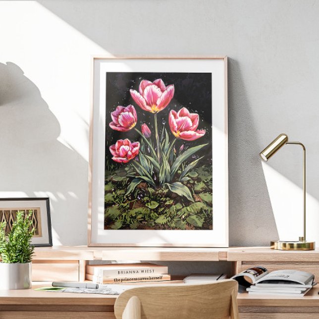 A beautiful Tulip bulb poster (Creator Uploaded)