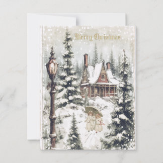 A beautiful Vintage Christmas Card Design