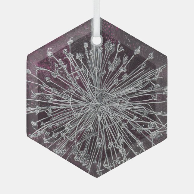 A Beautiful Weed Glass Tree Decoration (Front)