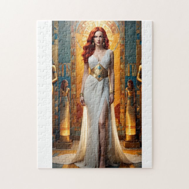  A beautiful woman  in an ancient Egyptian setting Jigsaw Puzzle (Vertical)