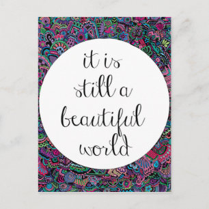 A Beautiful World Postcard