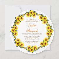 A beautiful wreath of sunflowers, Ester branch In