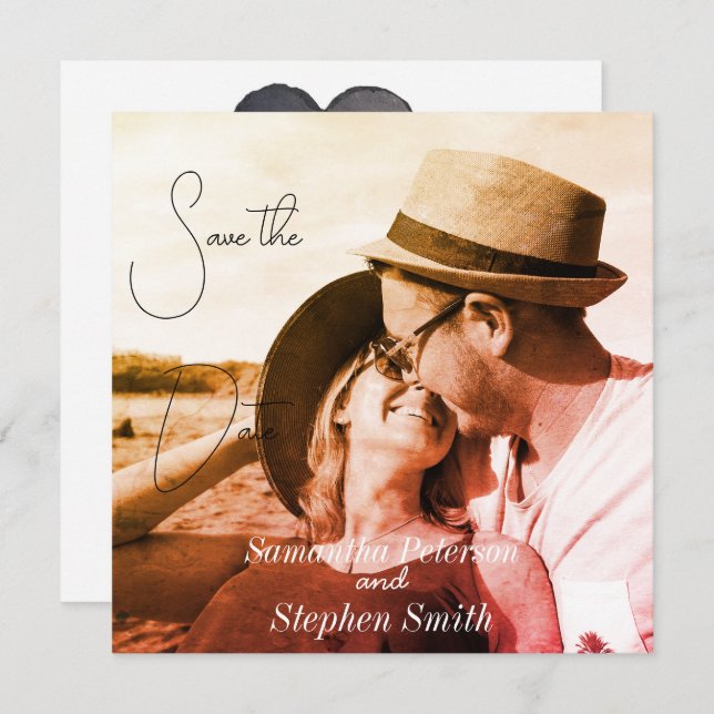 A beautiful  your picture  Save The Date (Front/Back)