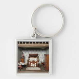 A bedroom in 'Mrs Bryant's Pleasure', c.1860 Key Ring