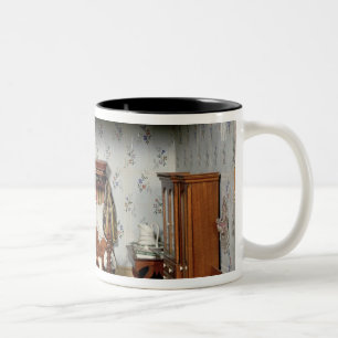 A bedroom in 'Mrs Bryant's Pleasure', c.1860 Two-Tone Coffee Mug