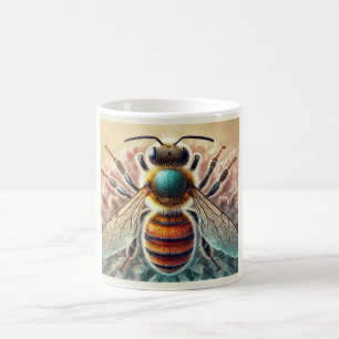 A Bee from the Family Apidae 190724IREF235 - Water Coffee Mug