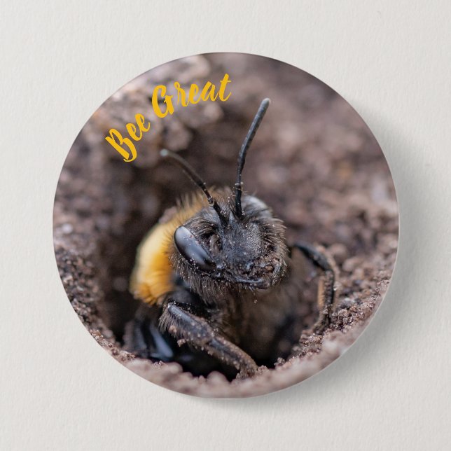 A bee on a badge (Front)