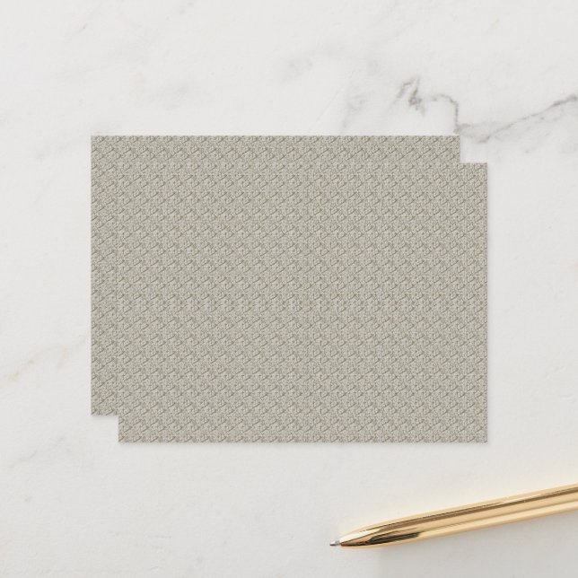 a beige background with a pattern of small squares postcard (Front/Back In Situ)