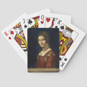 A Belle Ferronnière by Leonardo da Vinci - Vinta Playing Cards