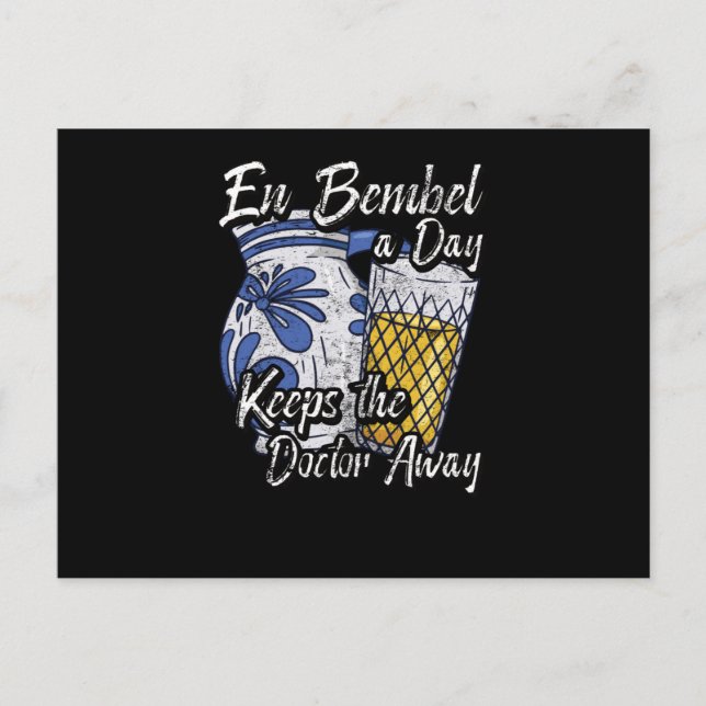 A Bembel A Day Keepe The Doctor Away Postcard (Front)