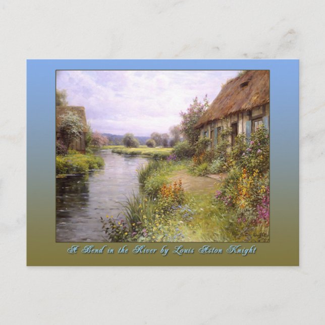 A Bend in the River by Louis Aston Knight Postcard (Front)