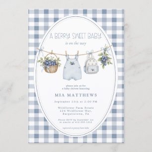 A Berry Sweet Baby All in One Baby Shower Invitation
