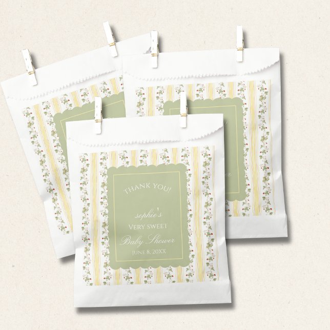 A berry sweet baby is on the way  favour bag (Creator Uploaded)