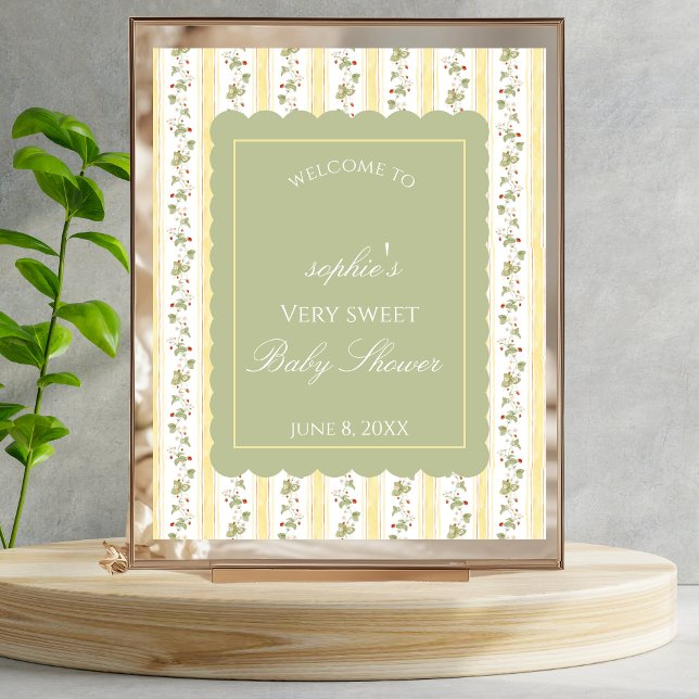 A berry sweet baby is on the way Welcome Sign (Creator Uploaded)