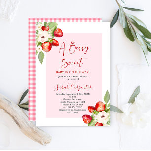 A Berry Sweet Baby Shower Invitation
