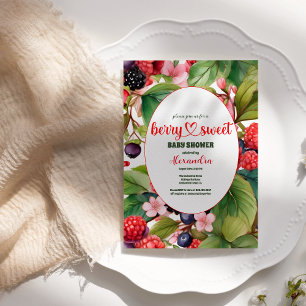 A Berry Sweet Baby Shower Invitation