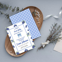 A Berry Sweet Baby Shower Invitation | Blueberry