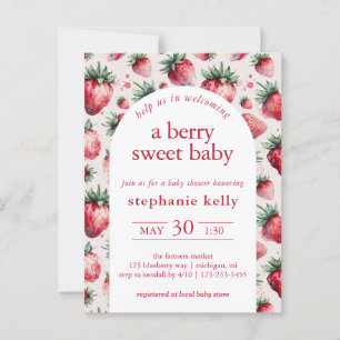 A Berry Sweet Baby Shower Postcard