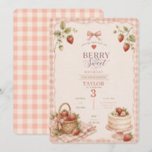 A Berry Sweet Birthday Invitation