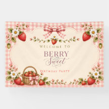 A Berry Sweet Birthday Party Banner