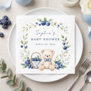 A Berry Sweet Blueberry Cute Custom Napkin