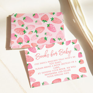 A Berry Sweet Strawberry Baby Shower Enclosure Card