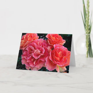 A Bevy Of Roses Card