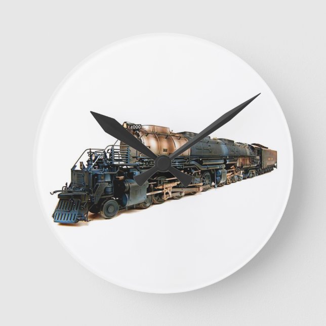 A Big Boy Steam Locomotive Round Clock (Front)
